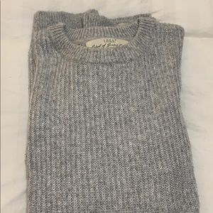 Gray crew neck sweater